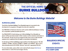 Tablet Screenshot of burkebulldogs.com